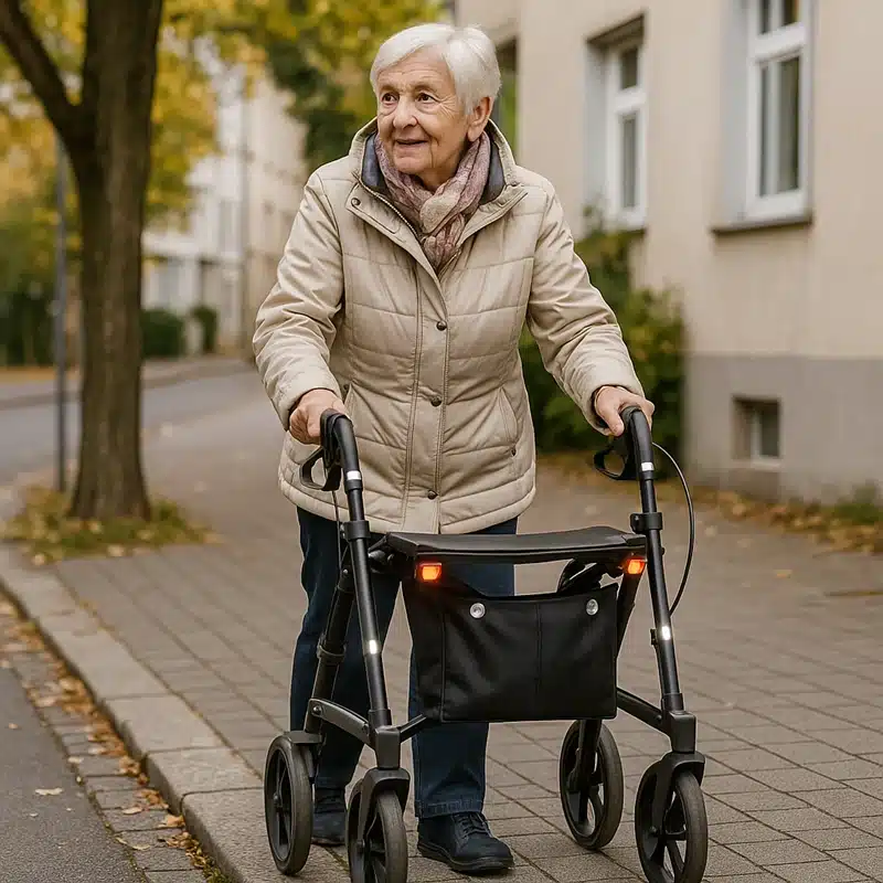 Sicher unterwegs mit Rollator & Gehstock